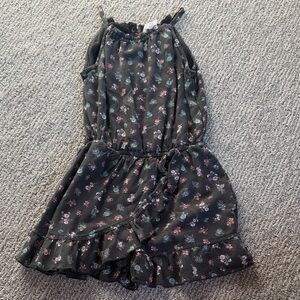 Abercrombie Kids Black Floral Romper